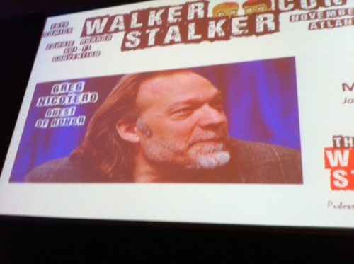 Special Effects Wizard Greg Nicotero, appearing at the Walker Stalkers conference, Atlanta, Georgia November 2, 2013